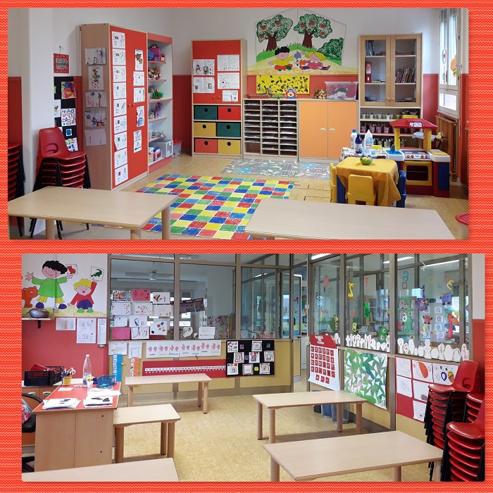 aula rossa collage